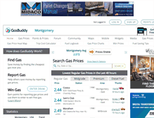Tablet Screenshot of montgomerygasprices.com